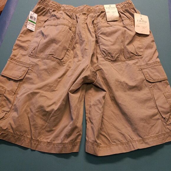 NWT Izod Laundered Men's Large Cargo Shorts - Picture 4 of 5